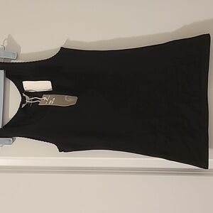 H&M pima cotton tank top, XS, black